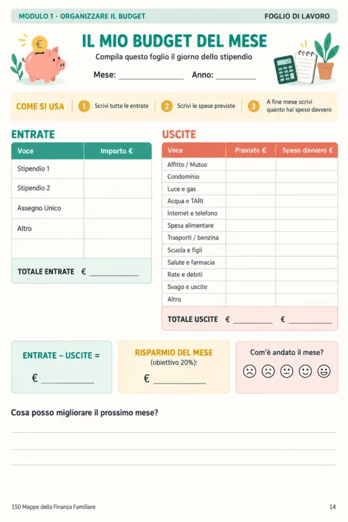 Il mio budget del mese